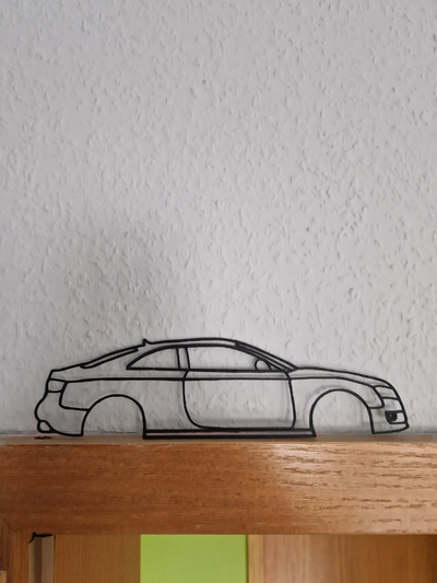 audi a5 2d wall art by thomas2159 kunst wandkunst 3d print model - Mito3D