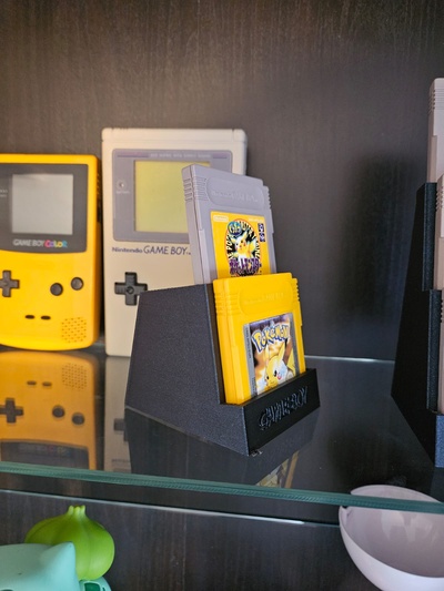 gameboy jeu supporter remixé by stadler jouets jeux pokémon nintendo couleur gameboy 3d print model - Mito3D