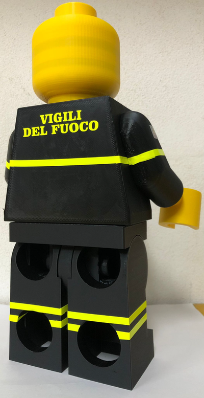 mega lego vigile fuoco remixare remixato by fv corsa passatempo fai max taglia 3d print model - Mito3D