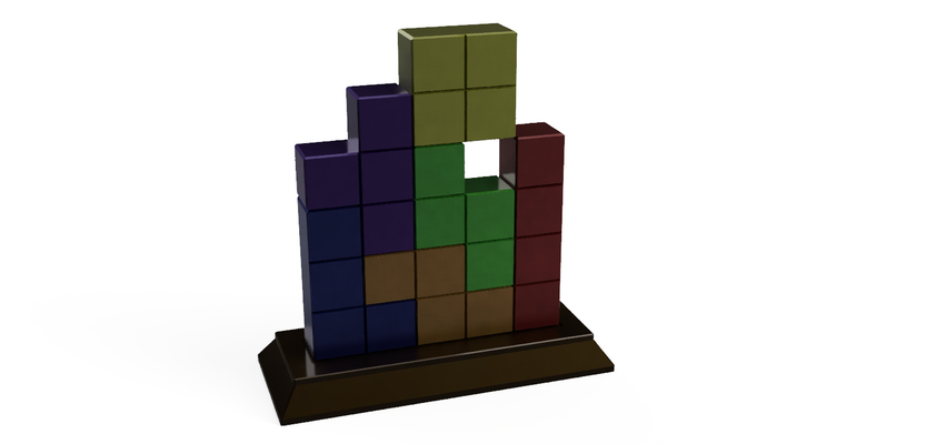 tetris puzzle by chipotle jouets jeux puzzles blocs jeu 3d print model - Mito3D