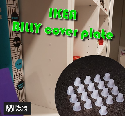 ikea billy örtmek kılıf tabak by pandart3d araçlar tappo kütüphane 3d print model - Mito3D