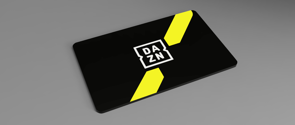 dazn regalo tarjeta by miguel 3d impresora accesorios fútbol deporte 3d print model - Mito3D