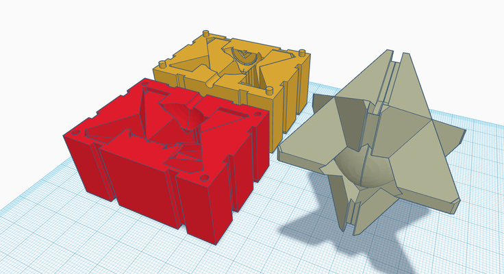 destin fantôme moule by mandrin mckinney jouets jeux balle coquille silicone stress stressball 3d print model - Mito3D