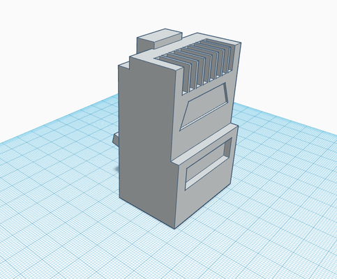 gros rj45 by mandrin mckinney art sculptures amusement ethernet lan presse papiers cat5 3d print model - Mito3D