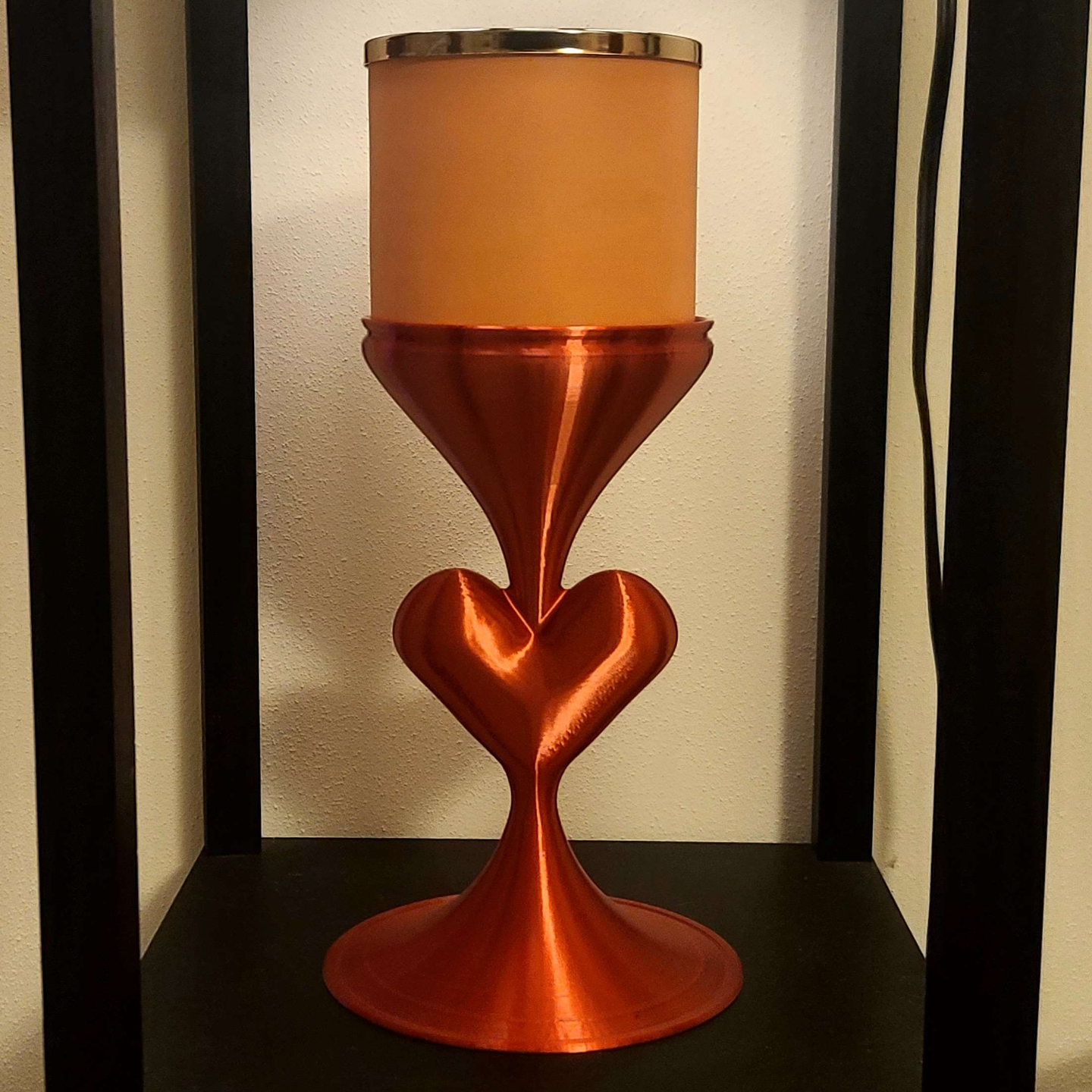 fließend herz leuchter passt bad körper funktioniert 3 docht kerzen mw frei exklusiv by macher vermanschen haushalt dekor valentinstag kerze bbw halter unterstützung stock 3D print model - Mito3D