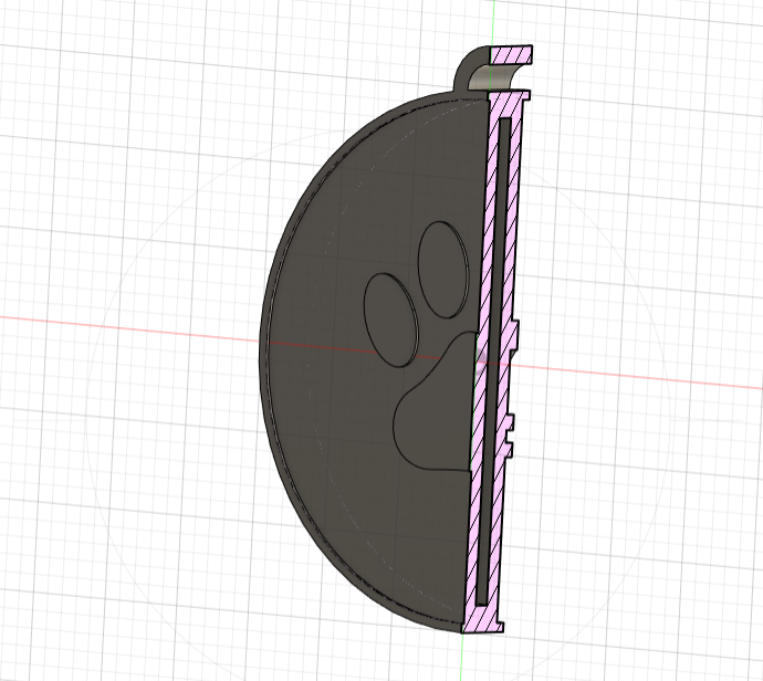 chiave catena nfc cane zampa by oreg1987 utensili gadget portachiavi nfctag gatto 3D print model - Mito3D