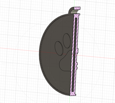 llave cadena nfc perro pata by oreg1987 herramientas artilugio llavero nfctag gato 3d print model - Mito3D