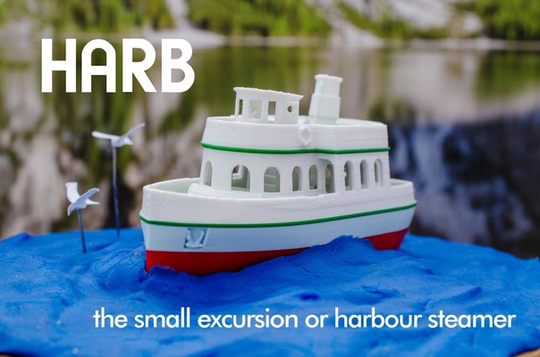 harb pequeno excursão or porto vaporizador by vandragão brinquedos jogos banho banheira banheira barco barcos crianças flutuador flutua brincar navio navios nadar brinquedo puxão água 3d print model - Mito3D