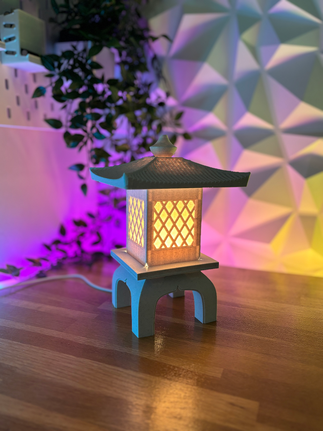 japanisch laterne led lampe kit 001 neu gemischt by cj 3dprint haushalt dekor box japan kit licht kunst bambu bambulab labor bambuszubehör lumiere 3D print model - Mito3D