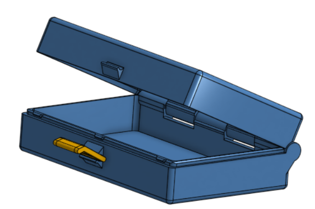 boîte 75x48x24mm optionnel insérer 2 batteries 18650 impression in endroit sûr espace rangement by kurtvdv outils gadgets pépin facile articulé batterie 3D print model - Mito3D