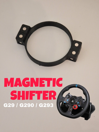 magnétique shifter mod logitech g27 g29 g920 g923 remixé by mirkobocca 3d imprimante pièces g290 simulation 3d print model - Mito3D