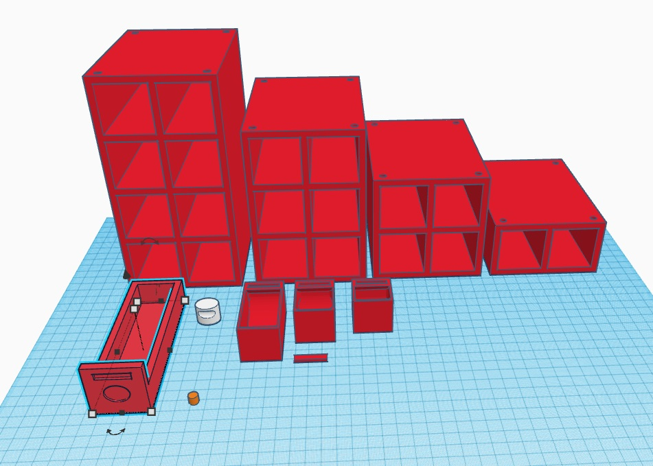 babo drawer system by wickieprints tools organizers organizer desk organisation insert screw 3D print model - Mito3D