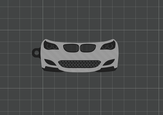 bmw e60 by andy verruga arte 2d carro bmwe60 carkeychain chaveiro 3d print model - Mito3D