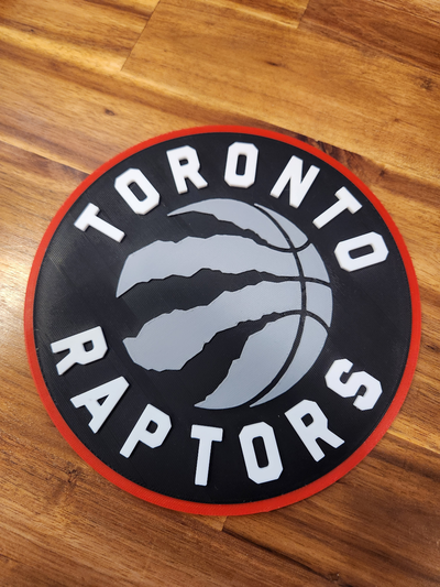 toronto raptors logo renk by jim 2835 sanat işaretler logolar nba basketbol 3d print model - Mito3D