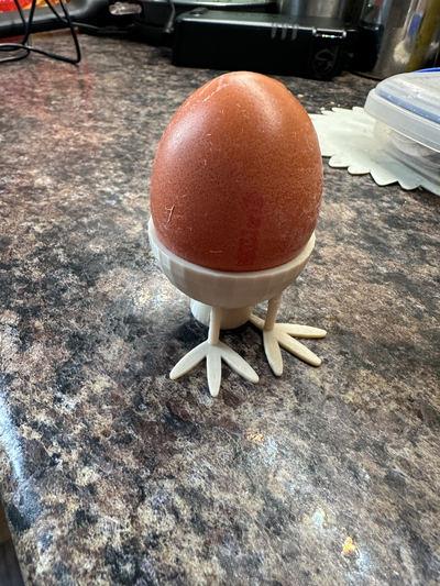 chicken foot eggcup by inkosi3d household decor egg 3d print model - Mito3D