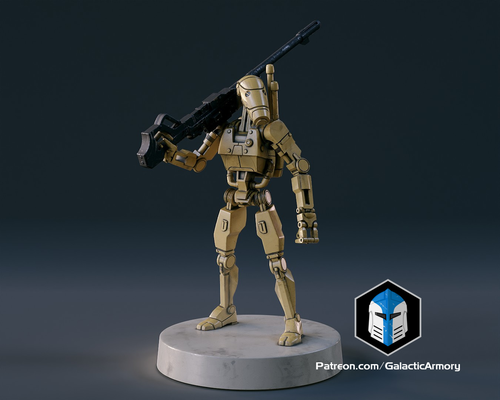 savaş droid heykelcik uzman by galaktik cephanelik minyatürler star savaşlar heykel masaüstü minyatür klon 3d print model - Mito3D