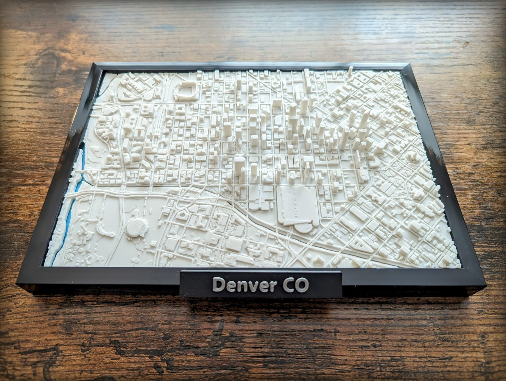 denver colorado 3d miniatura by jarvijar miniaturas arquitectura co estados unidos cuadro ciudad paisaje urbano terreno geografía mapa montañas rocosas avalancha modelo mini 3D print model - Mito3D