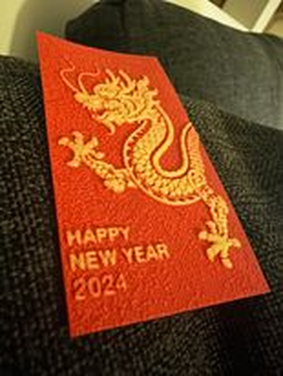 lunar year hueforge by sharanya generative 3d model & lithophane 2024 dragon magnet 3d print model - Mito3D