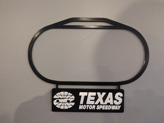 texas motor speedway by dakjones82 household decor race track nascar art wall outline 3d print model - Mito3D