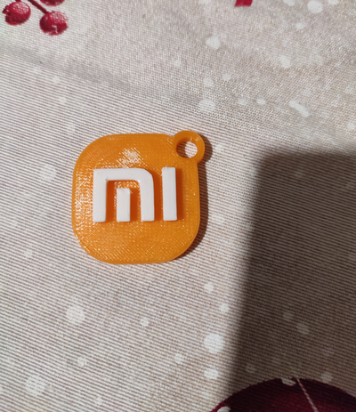 xiaomi logo keychain by jpokorny12 fashion models xioami phone 3d print model - Mito3D