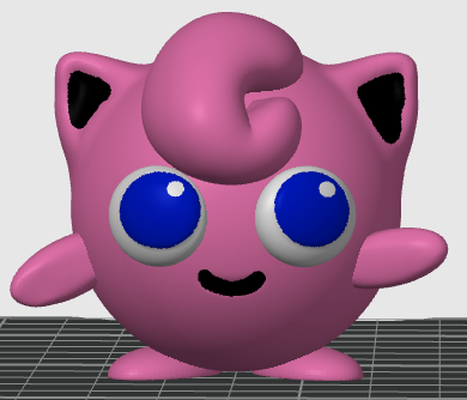 jigglypuff 3d remixed by galarking miniatures creatures pokemon 3d print model - Mito3D