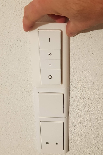 tonalità dimmer interruttore parete montare fuga linea sottile progetto remixato by filo per cucire passatempo fai elettronica sempre phillips wall mount 3d print model - Mito3D