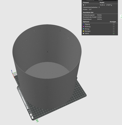 trashcan max print size test - vase mode quick easy by mariob 3d printer models trachcan trashcanspacer trash poop poopbin bin printtest sizetest 3d print model - Mito3D