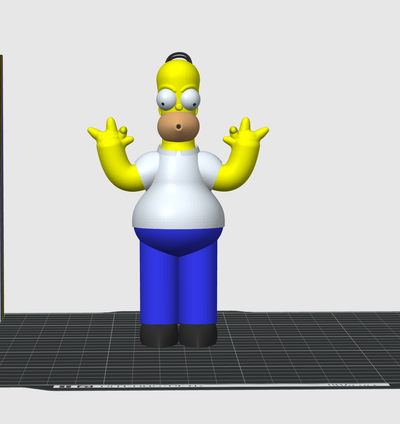 mehrfarbig homer simpson by terabit miniaturen 3d print model - Mito3D