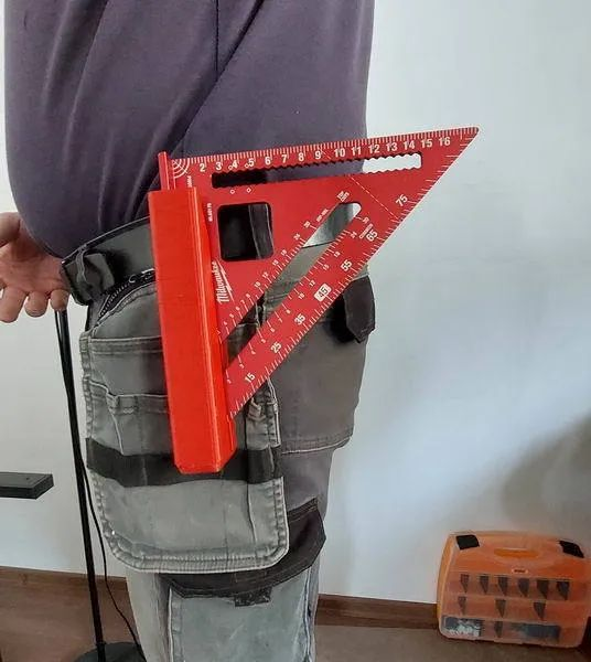 speed square holster by pedrokv hobby & diy speedsquare carpenter milwaukee 3D print model - Mito3D