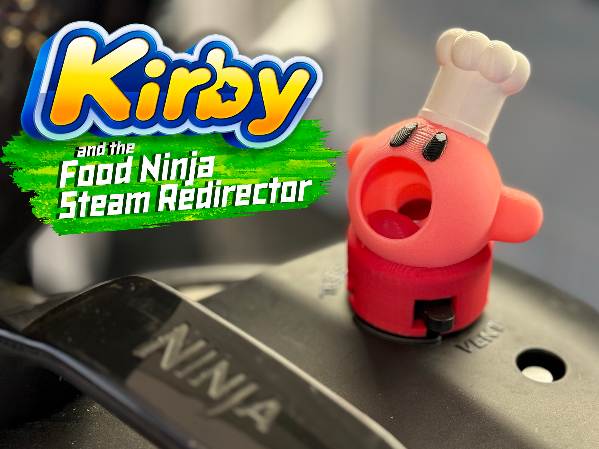 kirby aliments ninja vapeur redirecteur pression cuisinier cuisine placard épargnant remixé by jackharvest loisir diy cabinet bloqueur direct réorienter oublié terre nintendo zelda mario fourneau entrée gamme 3D print model - Mito3D