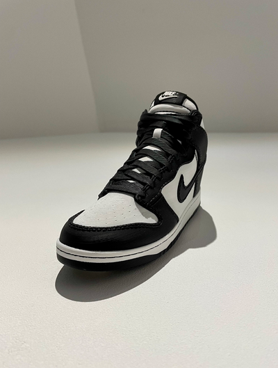 nike dunk high panda by wolfskrim fashion footwear sneaker sneakerhead shoe kick hypebeast dunkhight hight streetwear 3d scan scanned replica air 3d print model - Mito3D