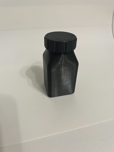 pillola bottiglia supporto gratuito by incubo artefatti utensili organizzatori vite vaso scorta 3d print model - Mito3D