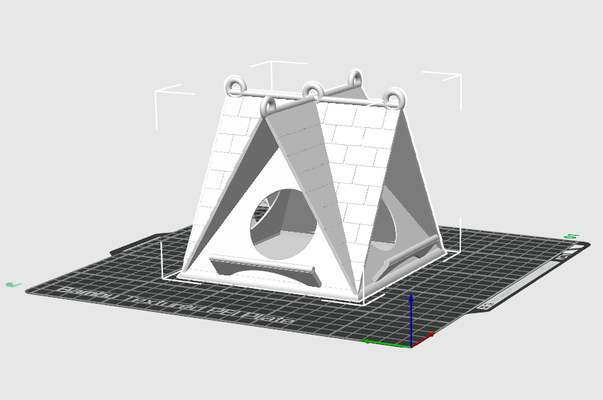 pássaro alimentador casa remixado by corpo mecânico animais estimação 3d print model - Mito3D