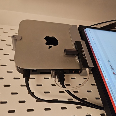 skadis mac mini holder by catherine doucet household office ikea apple macmini 3d print model - Mito3D