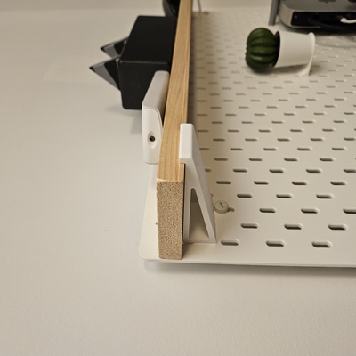 skadis 1x4 shelf bracket by catherine doucet household office ikea shelfbracket 3d print model - Mito3D