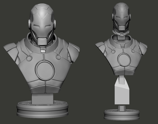 buste iron man by hades3d miniatures people 3d print model - Mito3D