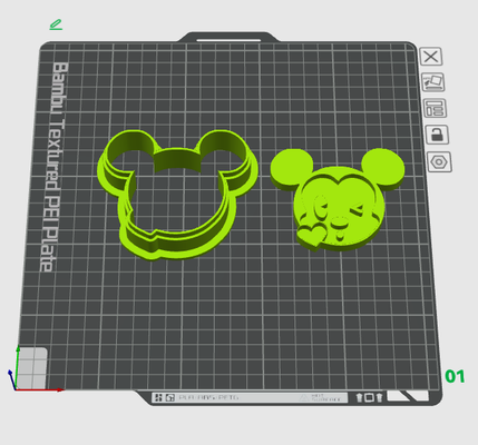 mickey valentinstag plätzchen cutter by schwarzer stern werkzeuge hand ausstechform schnabel abonnieren maus mickey handwerkzeug küche küchenzubehör 3d print model - Mito3D