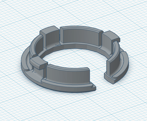 1 2in oeillet fente électrique boîte remixé by bre3dlove dessins outils chose universelle boîte passe câble 3d print model - Mito3D