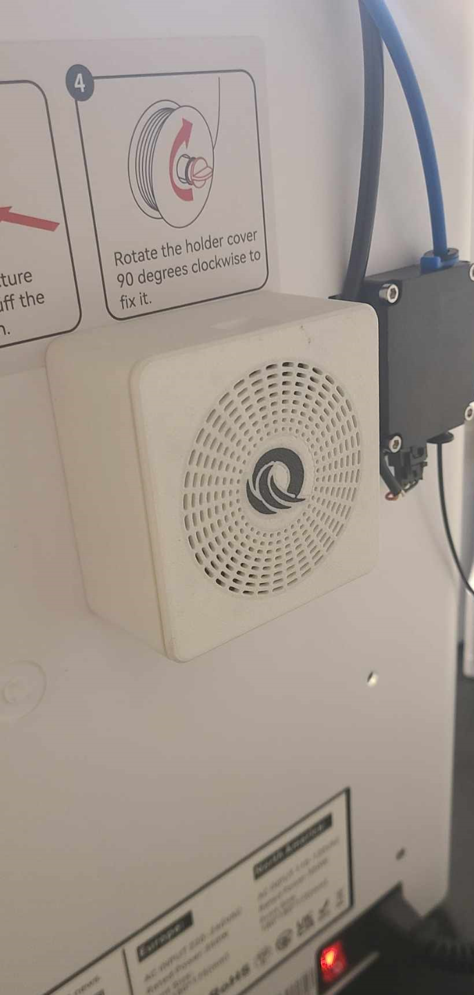 qidi clever 3 ventilator kohlenstoff filter by tac27 3d drucker teile smart 3D print model - Mito3D