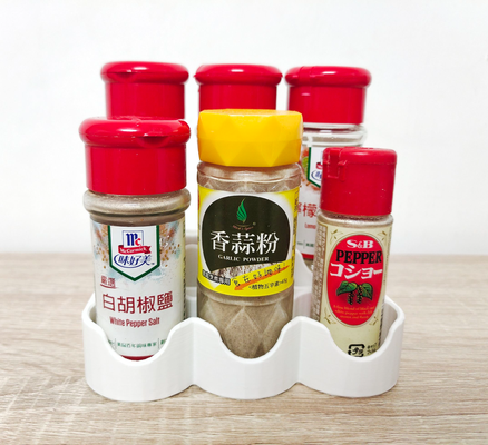 6 spice holder rack container 44mm remixed by o0jack household house models packet tray 3d print model - Mito3D