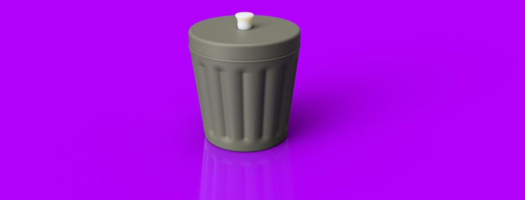 trash can vas mode by priyan776 tools organizers cleaning trashcan bathroomorganizer kitchenorganizer trashbin roomorganizers 3d print model - Mito3D