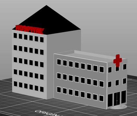 hospital by priyan776 toys & games 3d print model - Mito3D