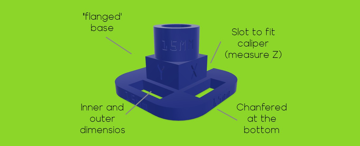 fácil precisão calibração teste by rafa 3d impressora modelos cubo dimensional dimensão 3D print model - Mito3D