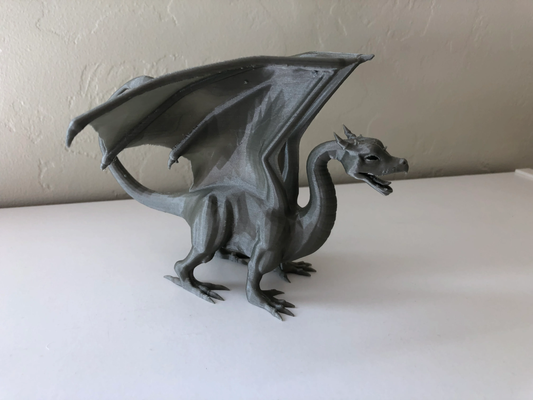 drago by oculare dinamico miniature creature fantasia alato meshmixer figurina tavolo creatura 3d print model - Mito3D