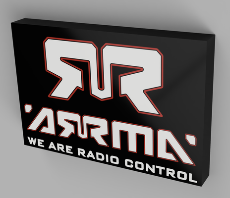 arma rc lightbox by cruizincris2006 generative 3d model my sign remote control 3d print model - Mito3D