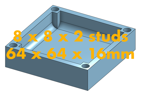 modüler manyetik tepsi sistemi lego 8x8x2 çiviler by faumebuilds araçlar organizatörler depolama çöp kutusu parametreli sıralama çeşit vuruş kafes istiflenebilir organizasyon kutu hobi 3d print model - Mito3D