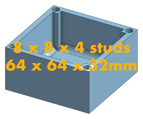 modüler lego tepsi 8x8x4 çiviler by faumebuilds araçlar organizatörler depolama çöp kutusu manyetik parametreli sıralama çeşit vuruş kafes istiflenebilir organizasyon kutu hobi 3d print model - Mito3D