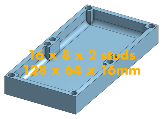 modüler lego tepsi 8x16x2 çiviler by faumebuilds araçlar organizatörler depolama çöp kutusu manyetik parametreli sıralama çeşit vuruş kafes istiflenebilir organizasyon kutu hobi 3d print model - Mito3D