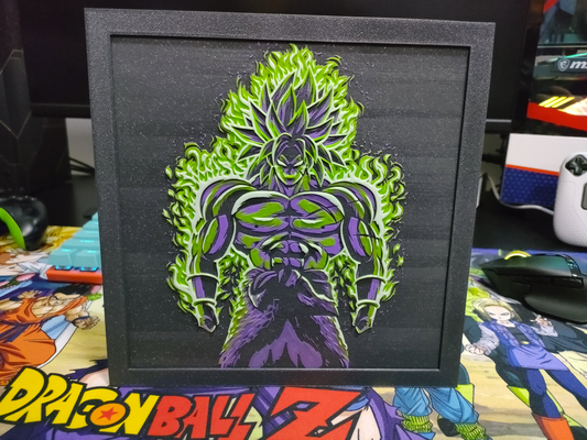 broly güç fanart ejderha top süper şapka dövmesi by kraciboy sanat modeller z anime manga çerçeve 3d print model - Mito3D