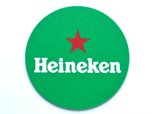 heineken coaster by szaman household decor caster 3d print model - Mito3D